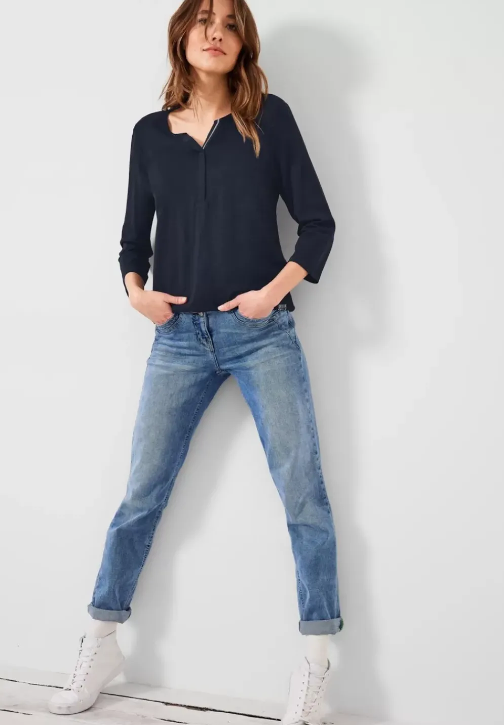 Shirt In Unifarbe