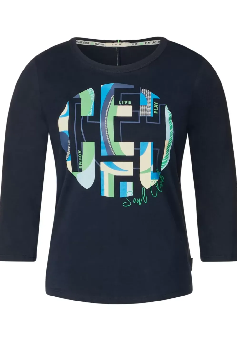 Shirt Mit 3/4 Armel