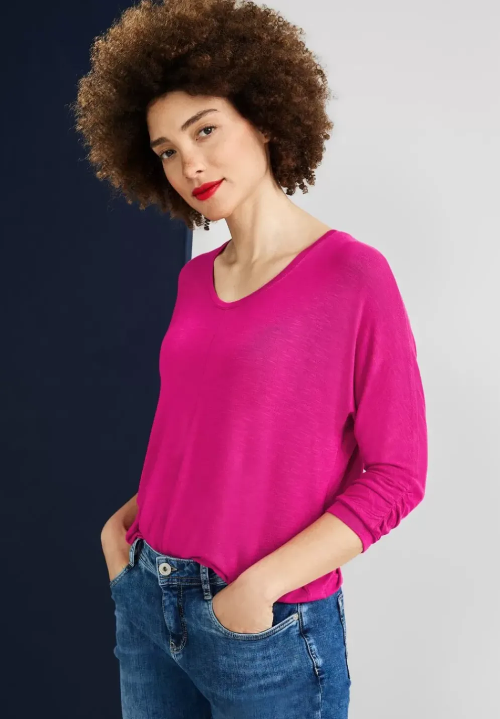 Shirt Mit 3/4-Armeln