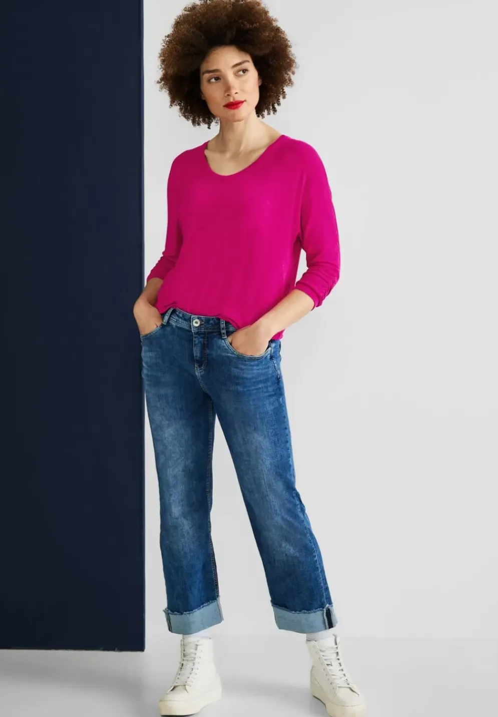Shirt Mit 3/4-Armeln