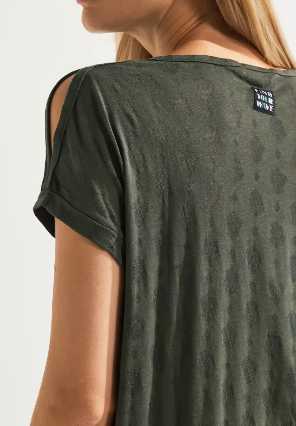 Shirt Mit Burn Out Print