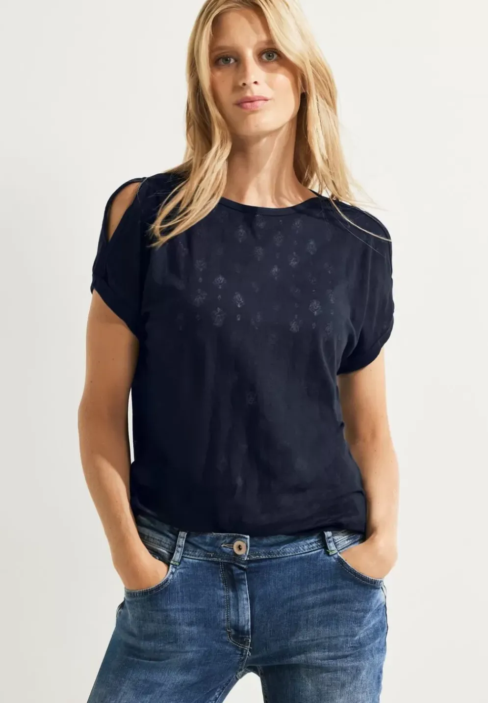Shirt Mit Burn Out Print