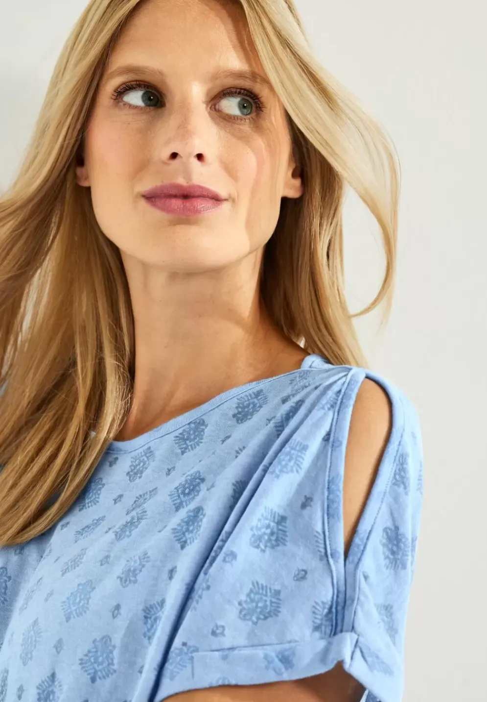 Shirt Mit Burn Out Print