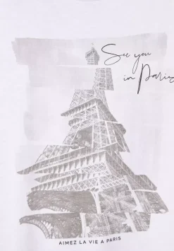 Shirt Mit Eiffelturm Print