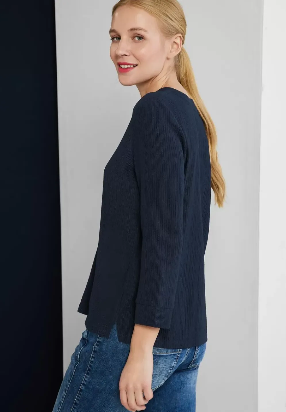 Shirt Mit Feiner Struktur