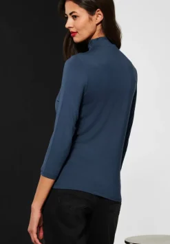 Shirt Mit Gerafftem Kragen
