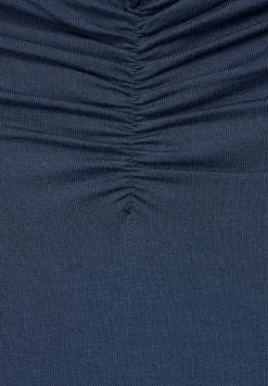 Shirt Mit Gerafftem Kragen