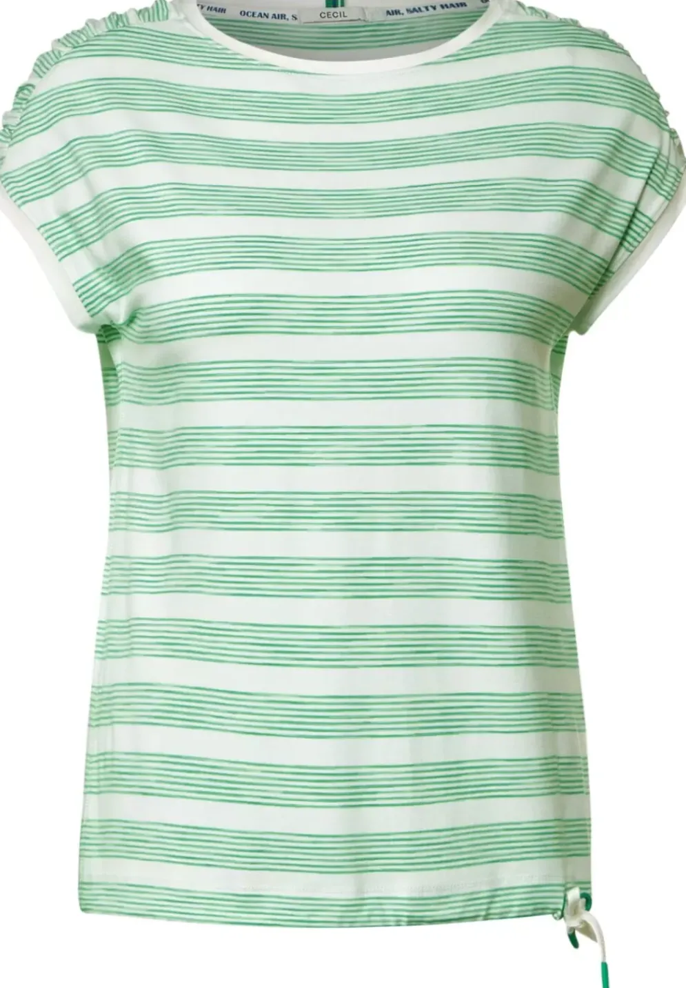 Shirt Mit Geraffter Schulter