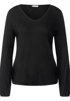 Shirt Mit Gummizug Im Saum