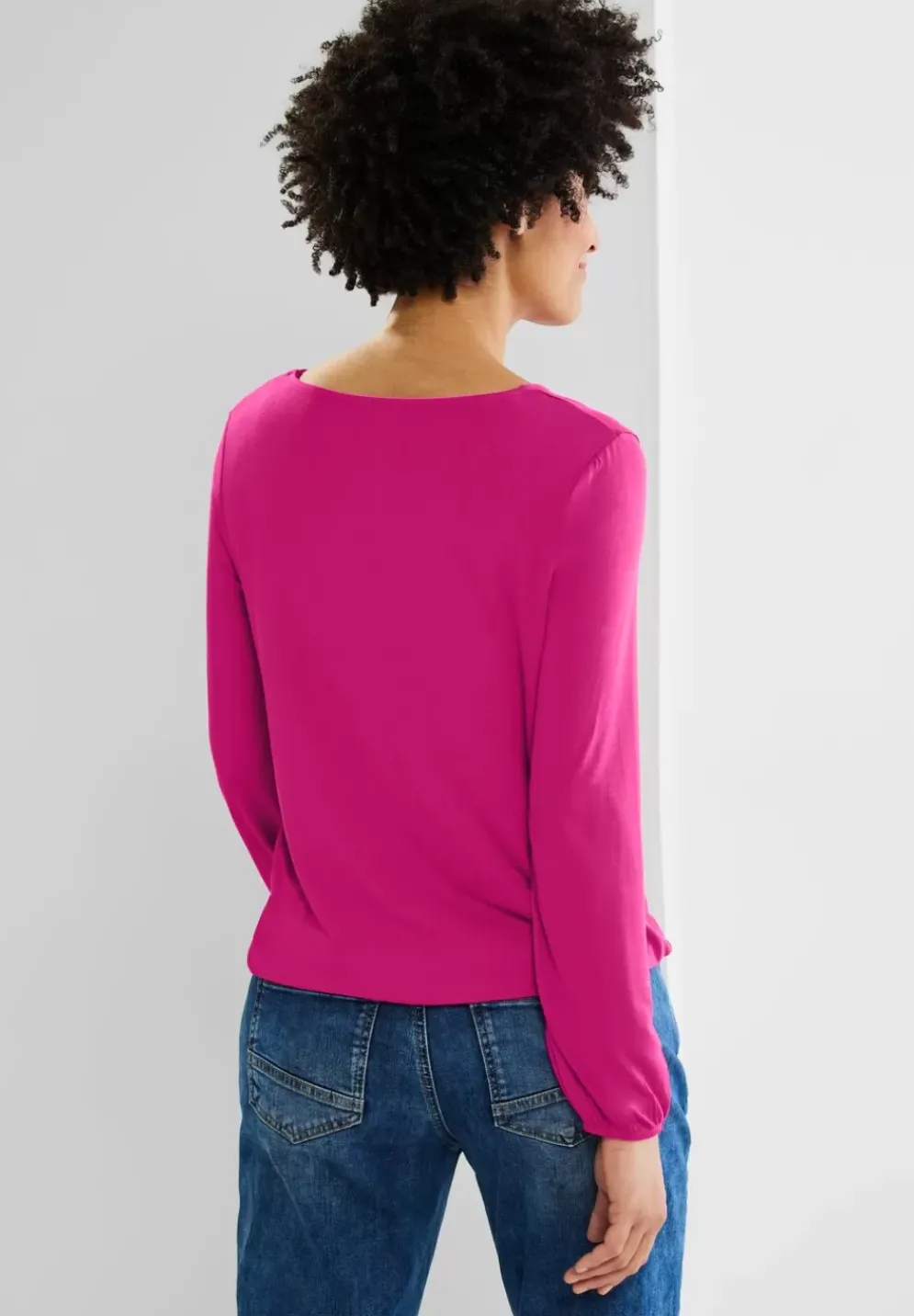 Shirt Mit Gummizug Im Saum