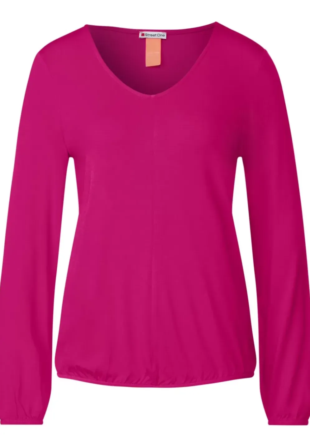 Shirt Mit Gummizug Im Saum