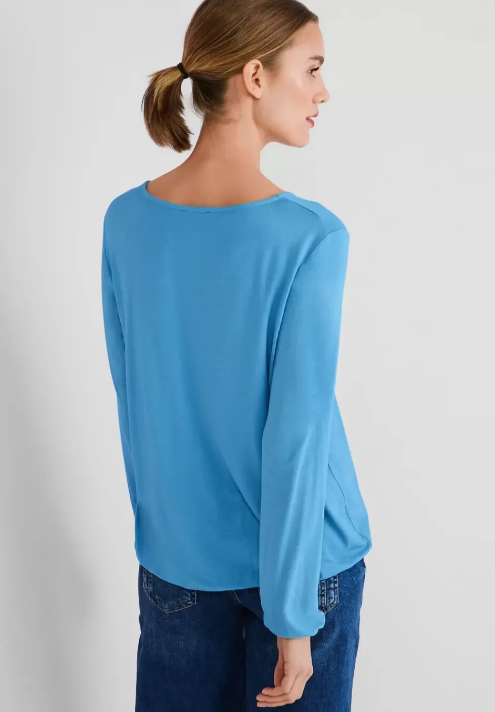 Shirt Mit Gummizug Im Saum