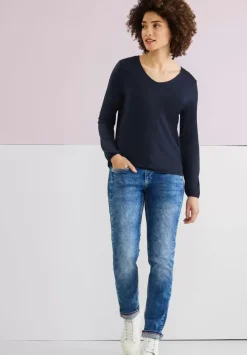 Shirt Mit Gummizug Im Saum