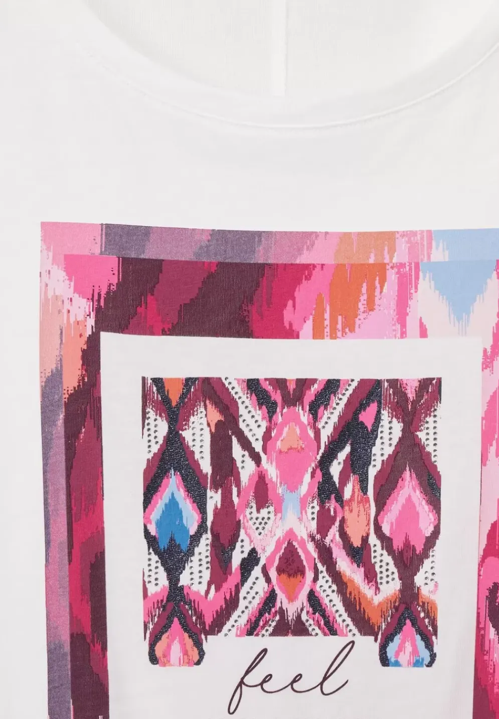 Shirt Mit Ikat-Partprint