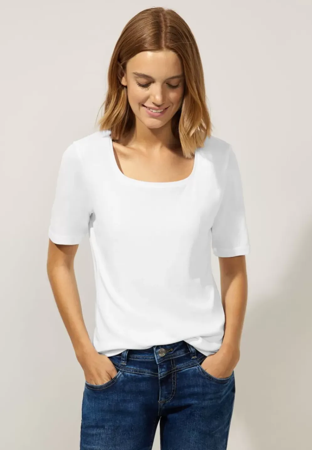 Shirt Mit Karree Ausschnitt