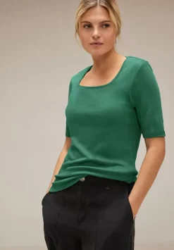 Shirt Mit Karree Ausschnitt