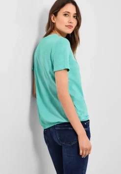 Shirt Mit Kurzer Knopfleiste