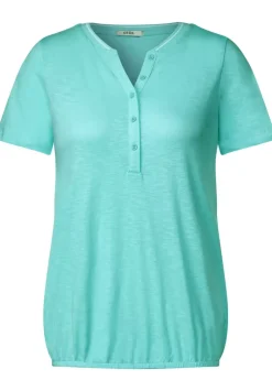 Shirt Mit Kurzer Knopfleiste