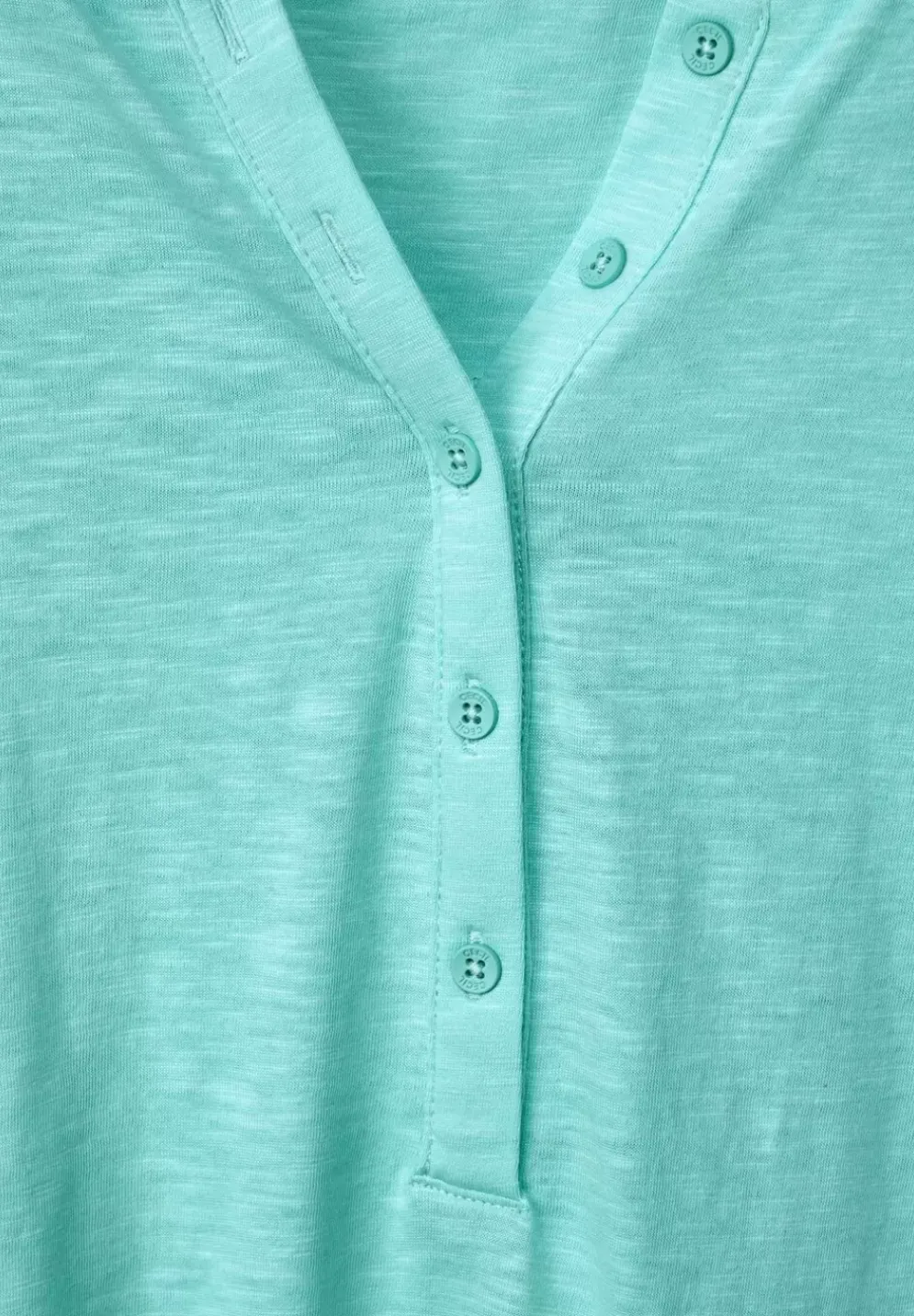 Shirt Mit Kurzer Knopfleiste