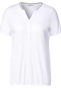 Shirt Mit Kurzer Knopfleiste