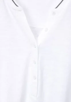 Shirt Mit Kurzer Knopfleiste