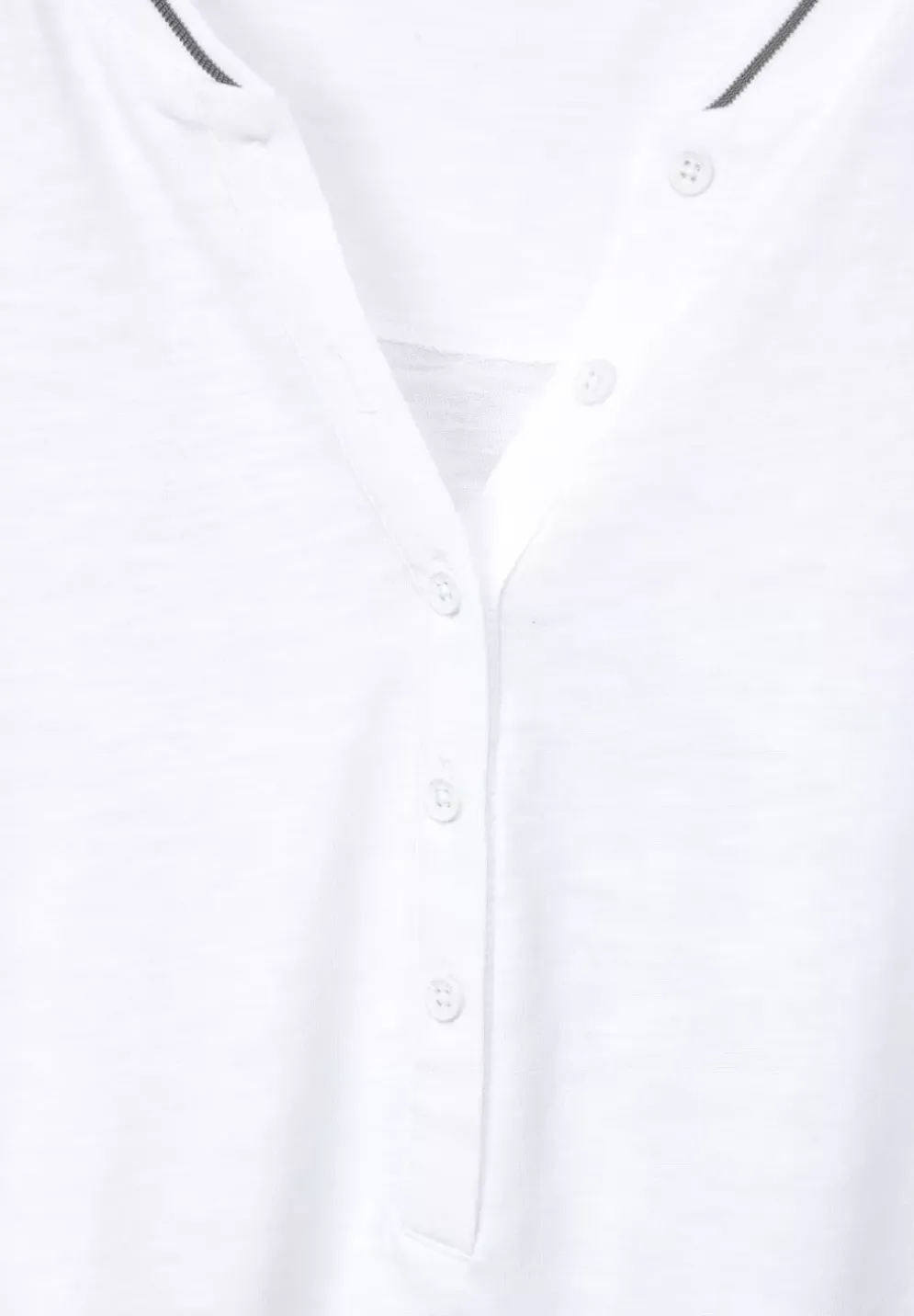 Shirt Mit Kurzer Knopfleiste