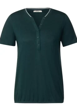 Shirt Mit Kurzer Knopfleiste