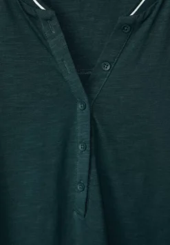 Shirt Mit Kurzer Knopfleiste