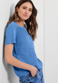 Shirt Mit Kurzer Knopfleiste