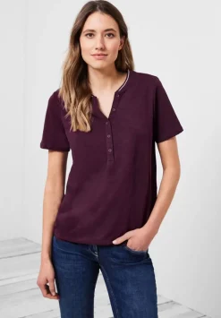 Shirt Mit Kurzer Knopfleiste