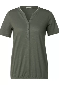 Shirt Mit Kurzer Knopfleiste
