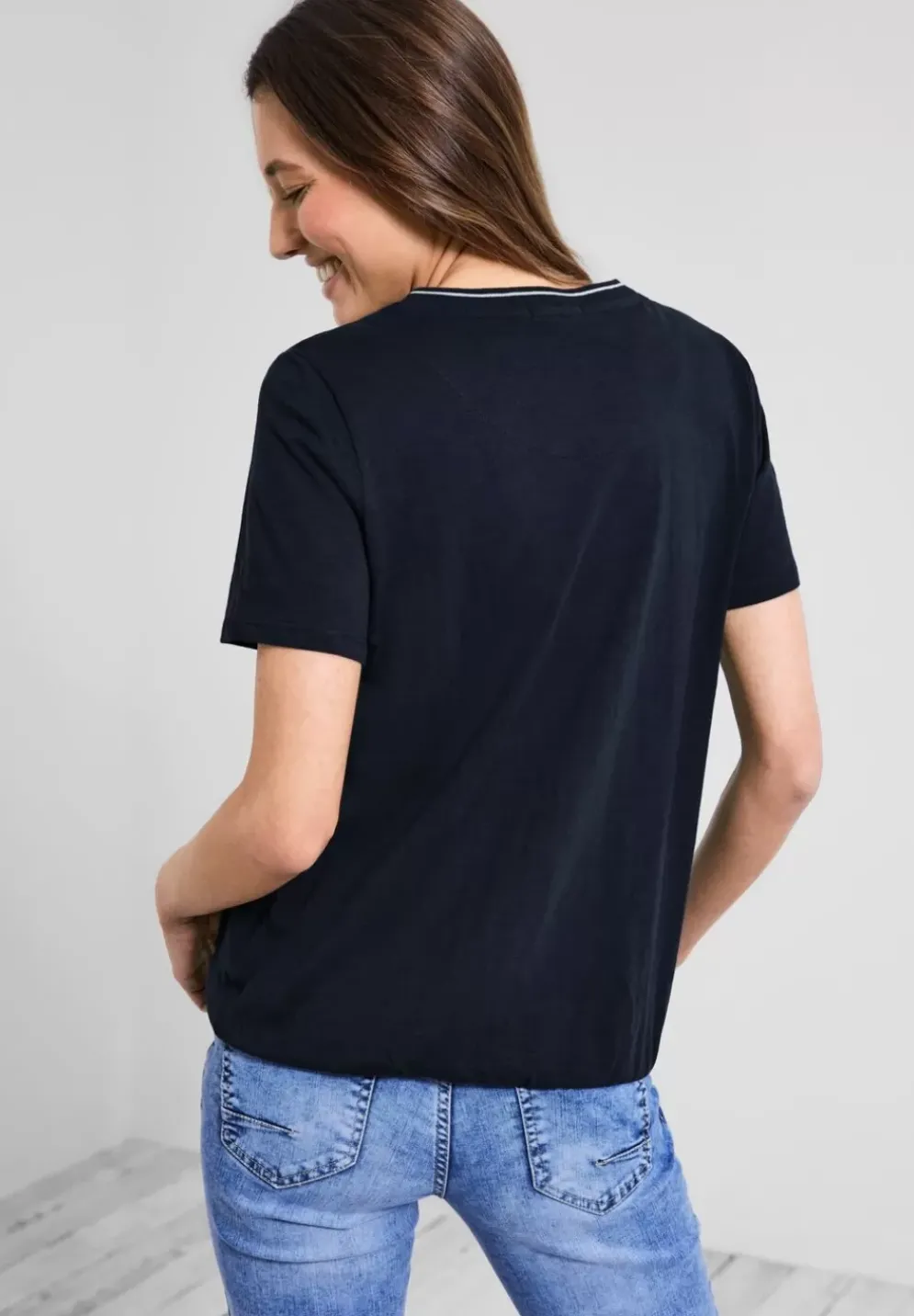 Shirt Mit Kurzer Knopfleiste