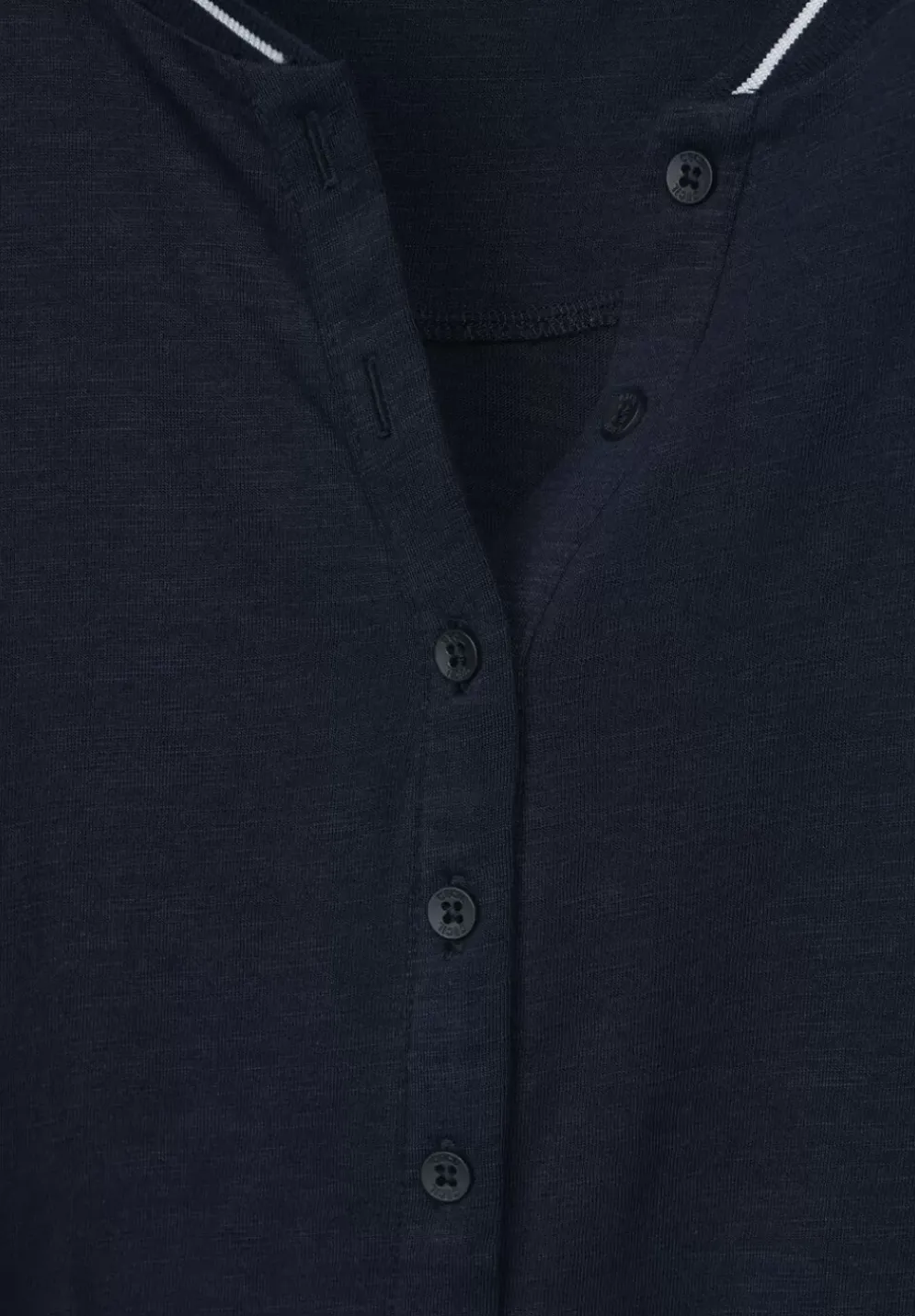 Shirt Mit Kurzer Knopfleiste