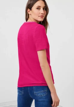 Shirt Mit Kurzer Knopfleiste