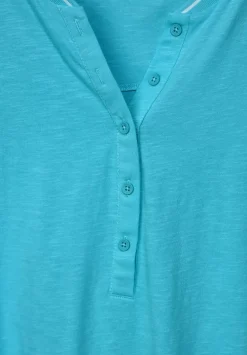 Shirt Mit Kurzer Knopfleiste