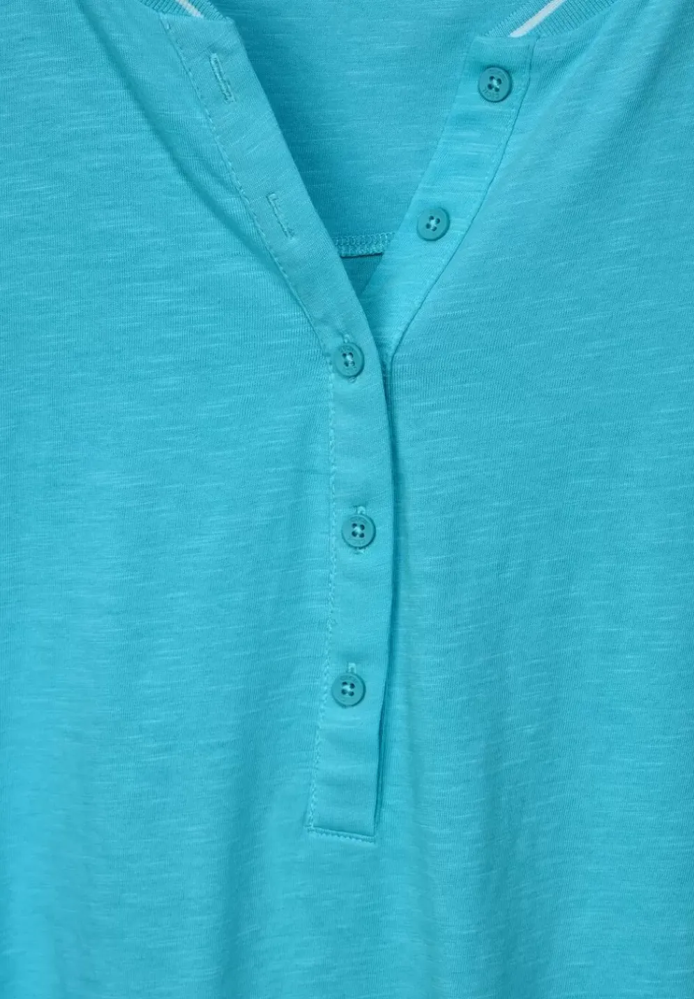 Shirt Mit Kurzer Knopfleiste