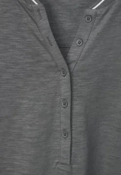 Shirt Mit Kurzer Knopfleiste