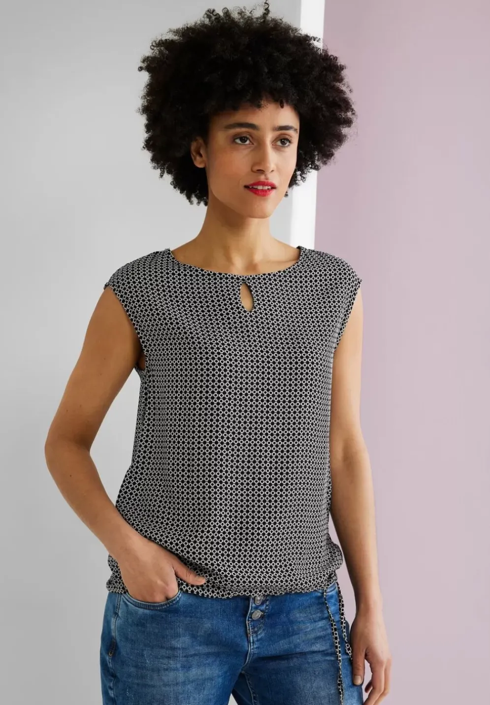 Shirt Mit Minimalmuster
