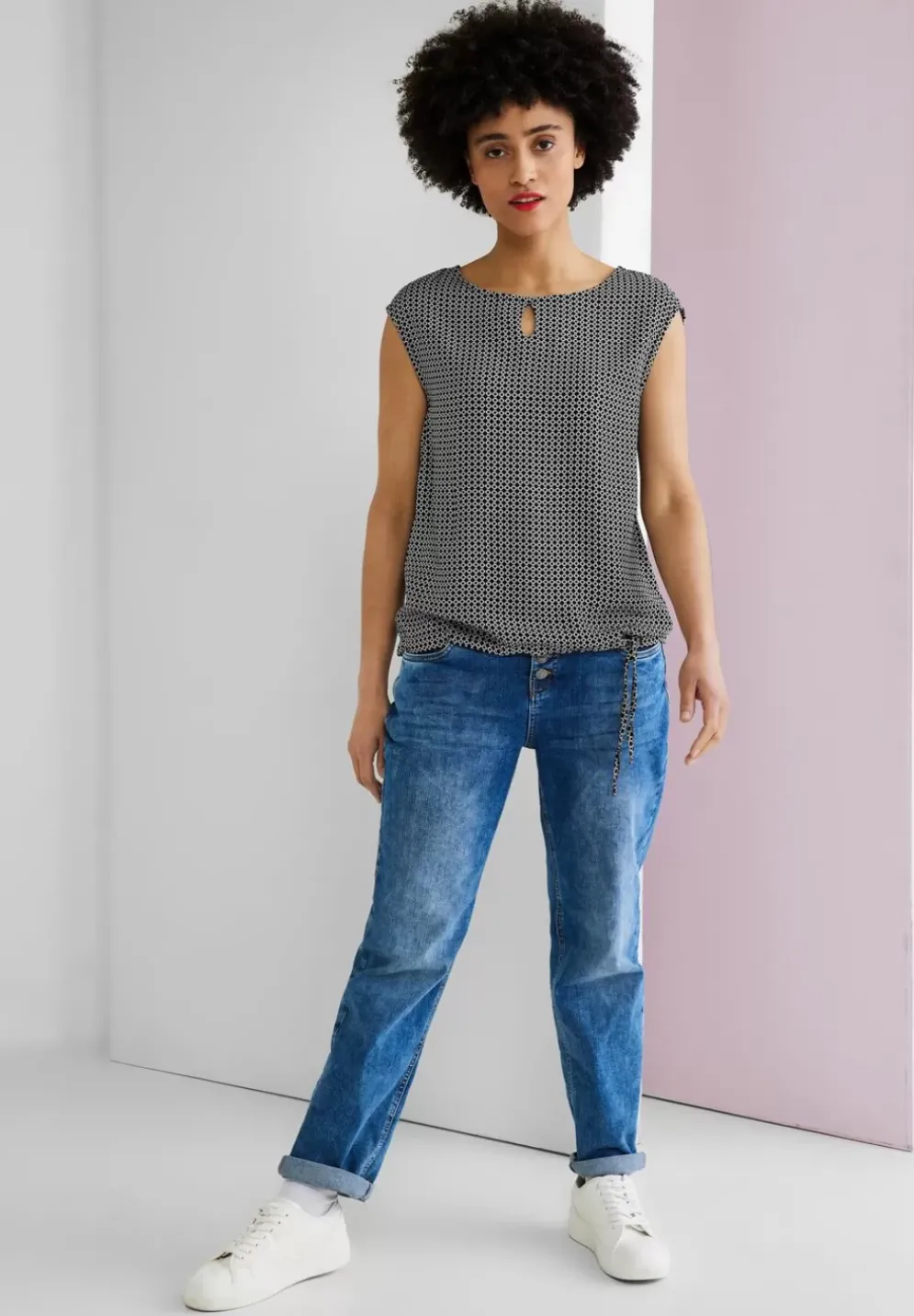 Shirt Mit Minimalmuster