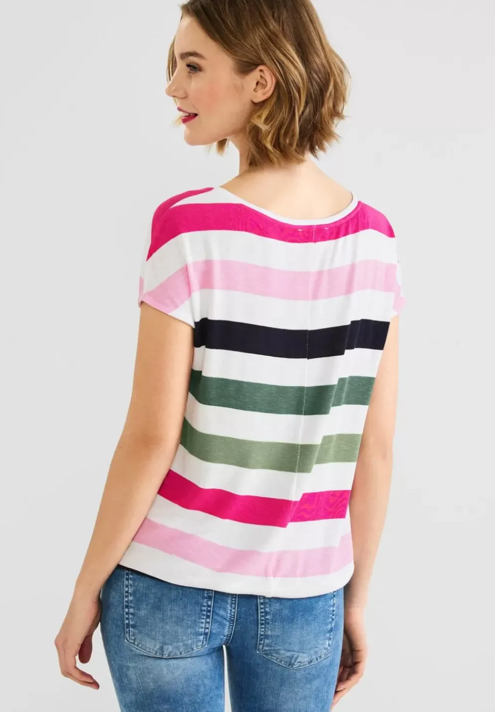 Shirt Mit Multicolorstreifen