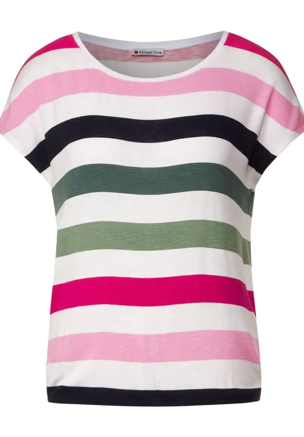 Shirt Mit Multicolorstreifen
