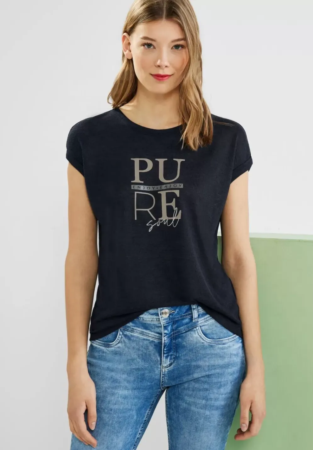 Shirt Mit Partprint