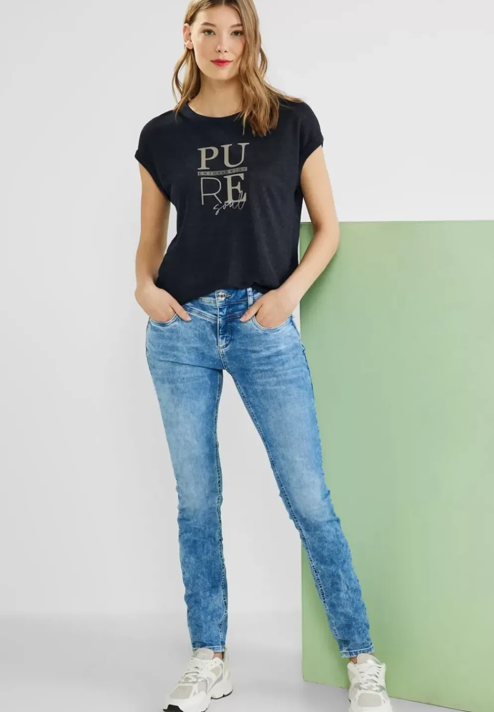 Shirt Mit Partprint
