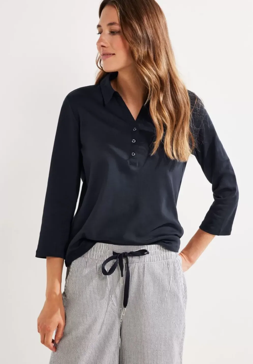 Shirt Mit Polokragen