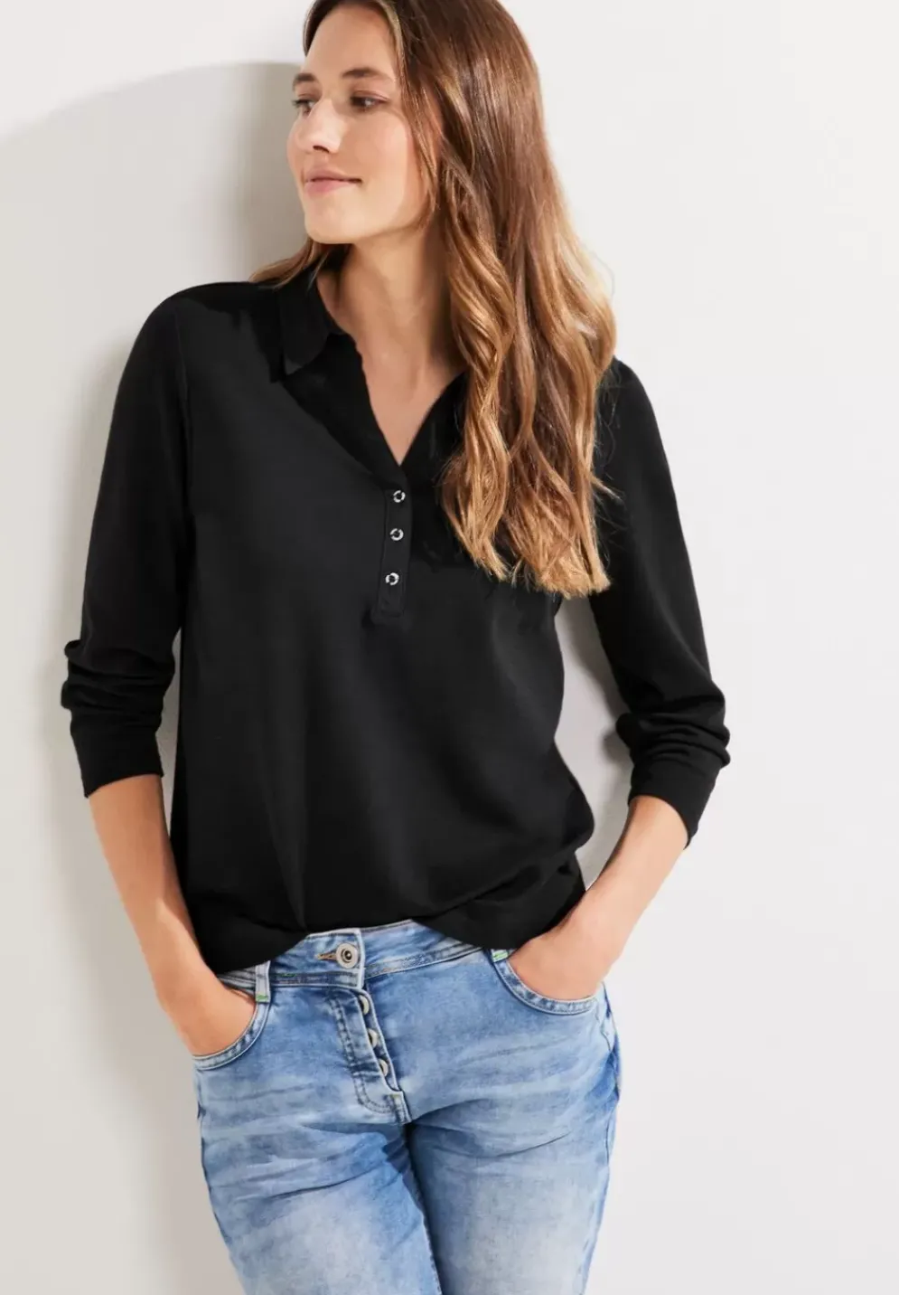 Shirt Mit Polokragen