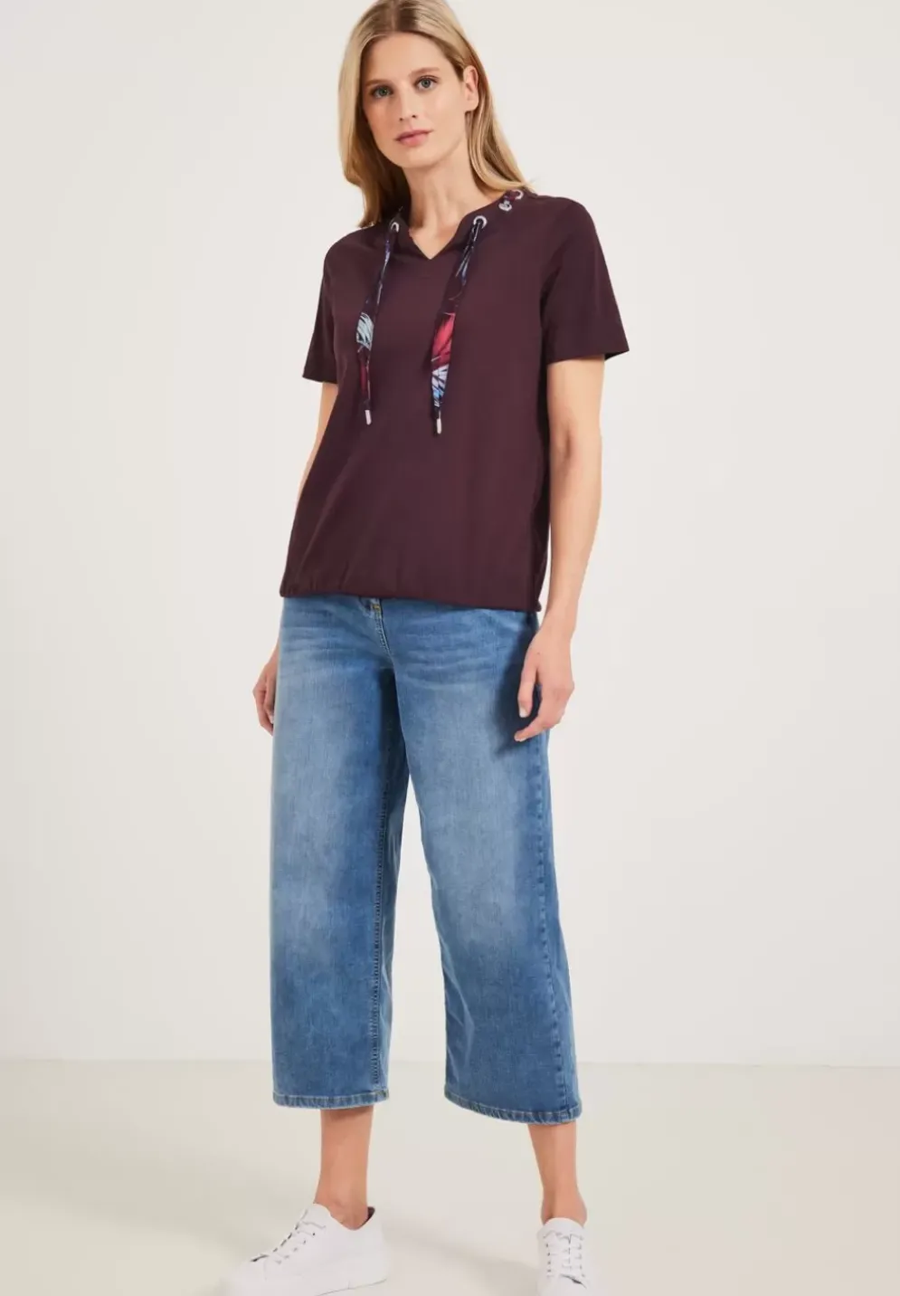 Shirt Mit Print Tunnelzgband