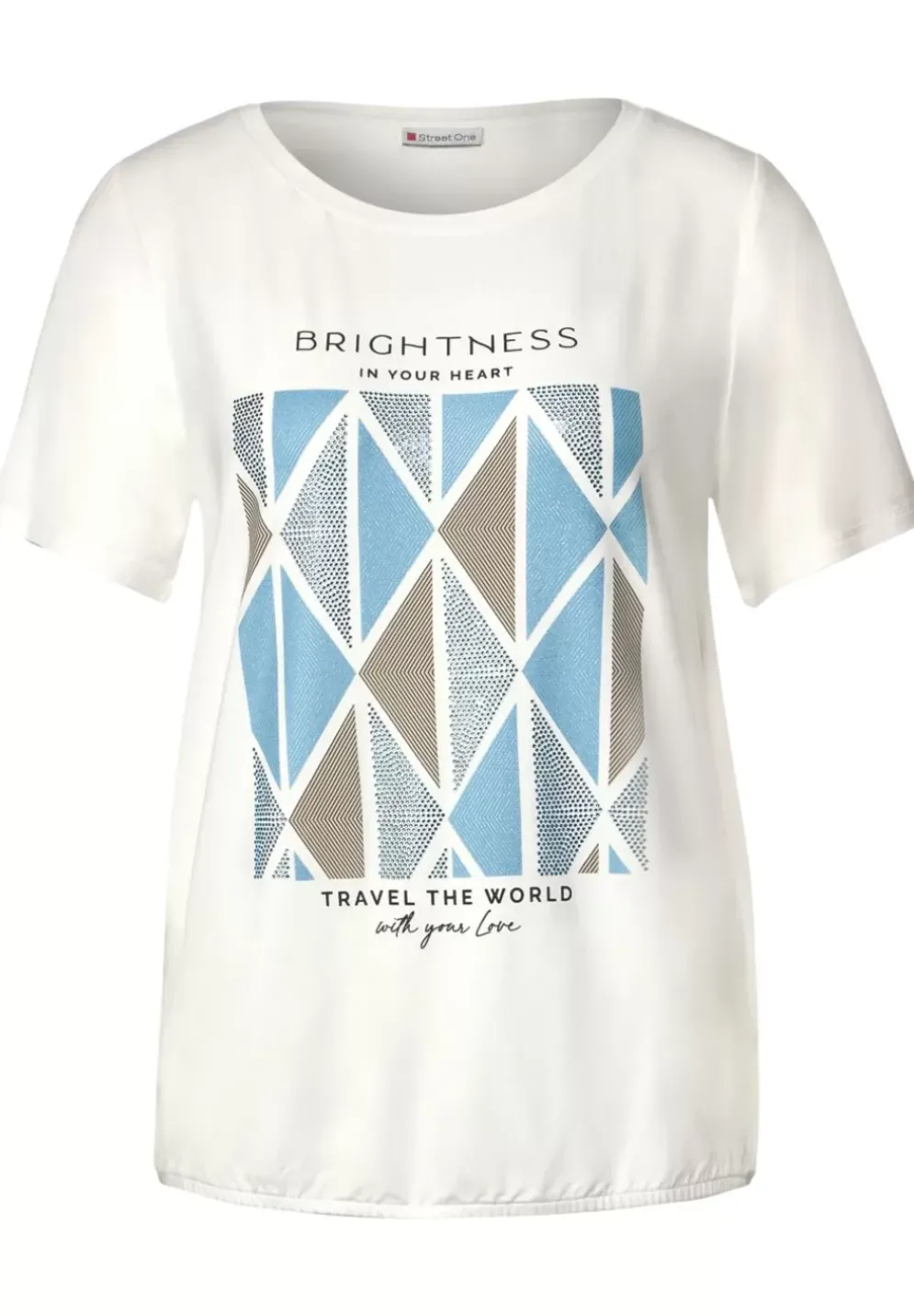 Shirt Mit Rhombus Partprint