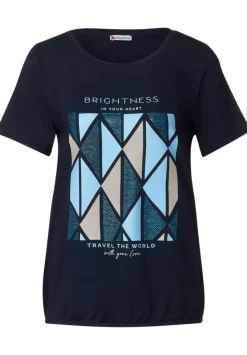 Shirt Mit Rhombus Partprint