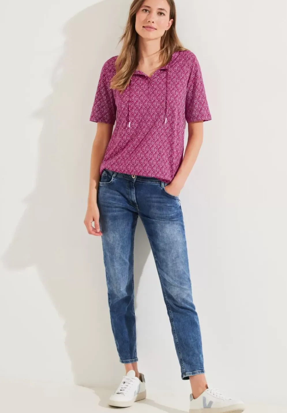 Shirt Mit Rhombus Print