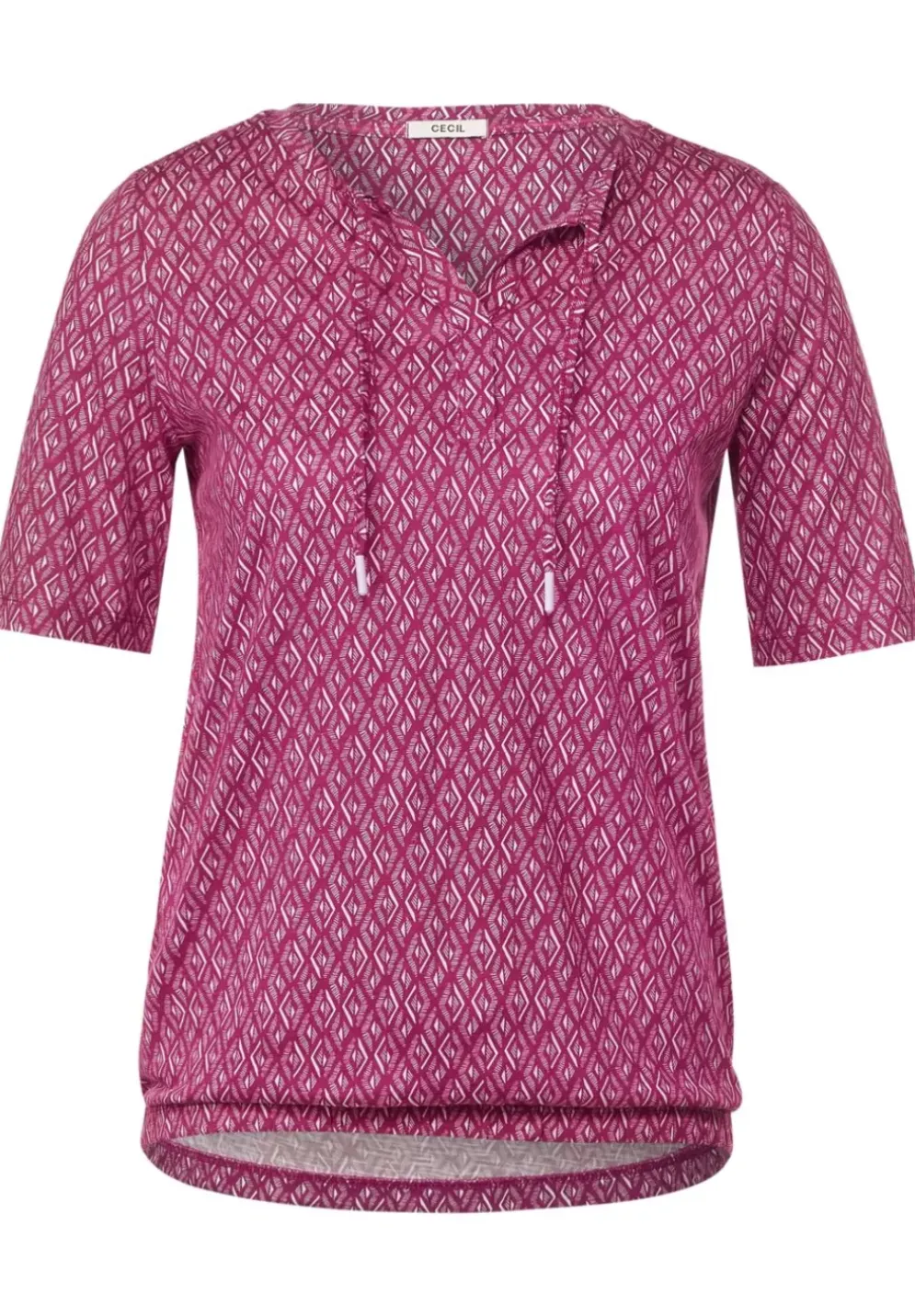 Shirt Mit Rhombus Print